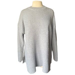 Sadie & Sage Your Needs Womens Cozy Ribbed Knit Oversized Crew Neck Sweater XS/S